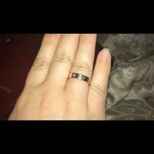 Cartier love ring with diamond